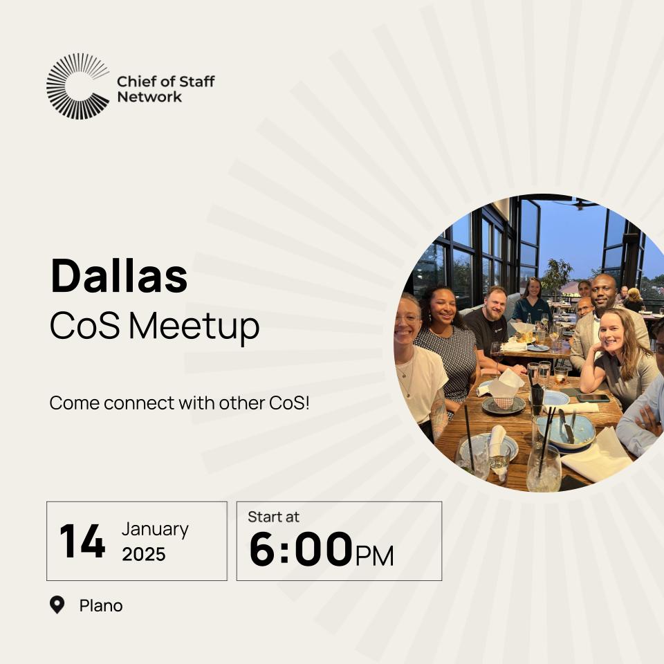 CoS Dallas Meetup (Tues Jan 14)