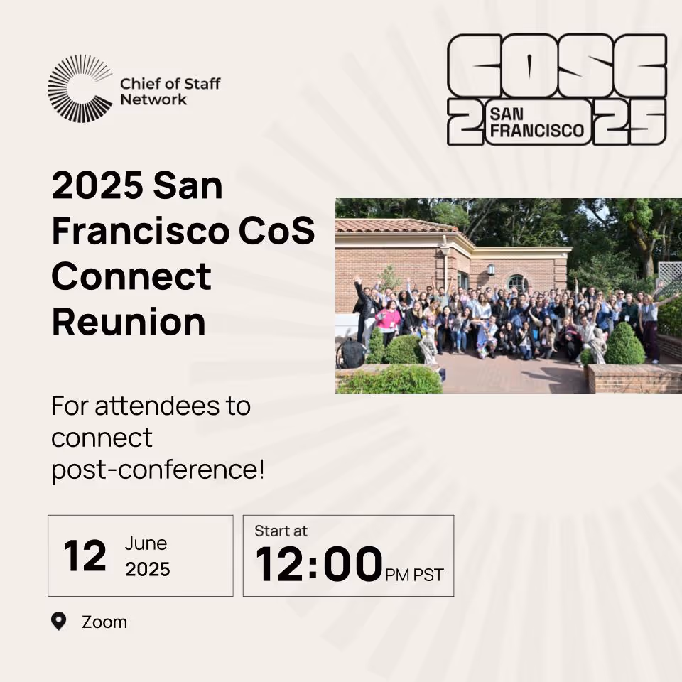 CoS SF Connect Reunion (Thur June 12)