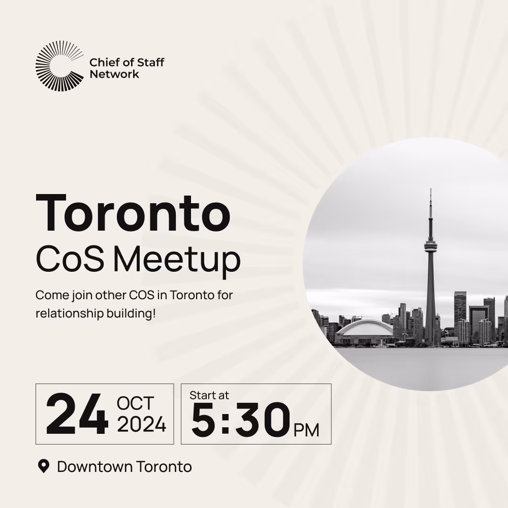 CoS Toronto Meetup (10/24)