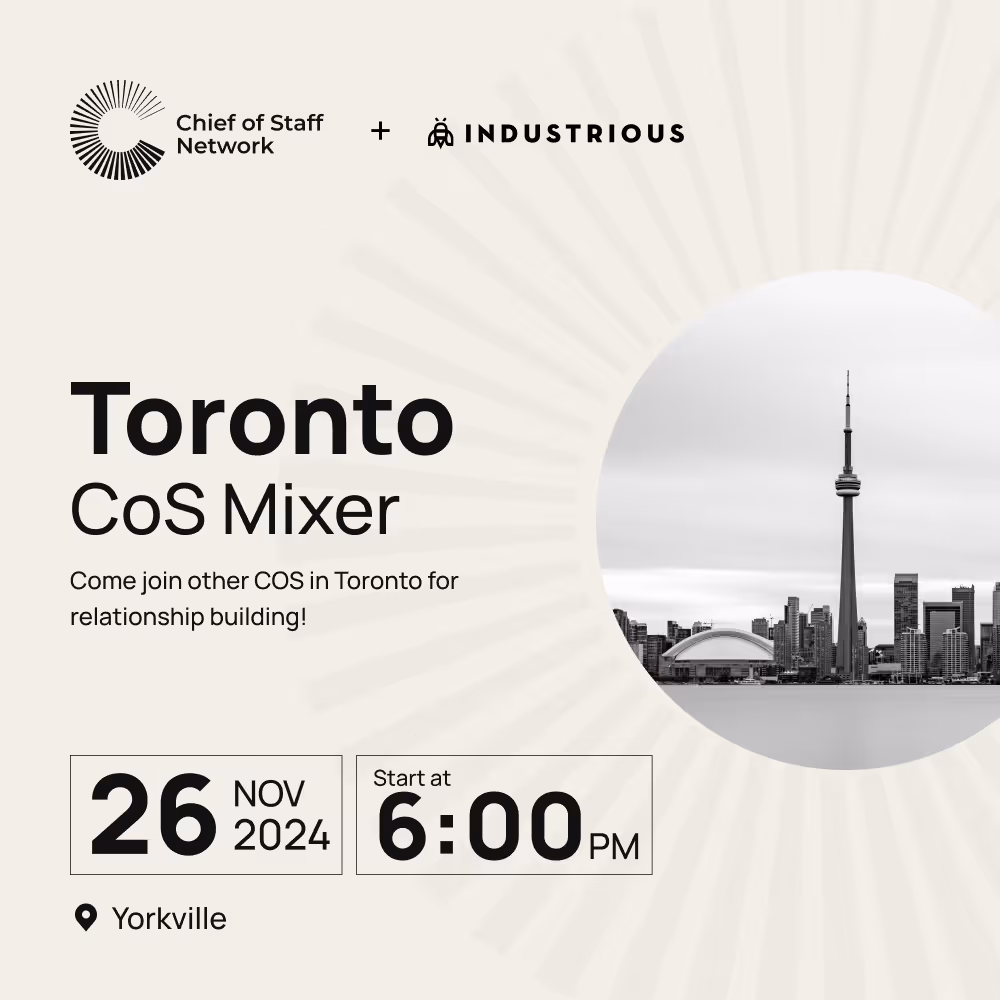 CoS Toronto Mixer (11/26)