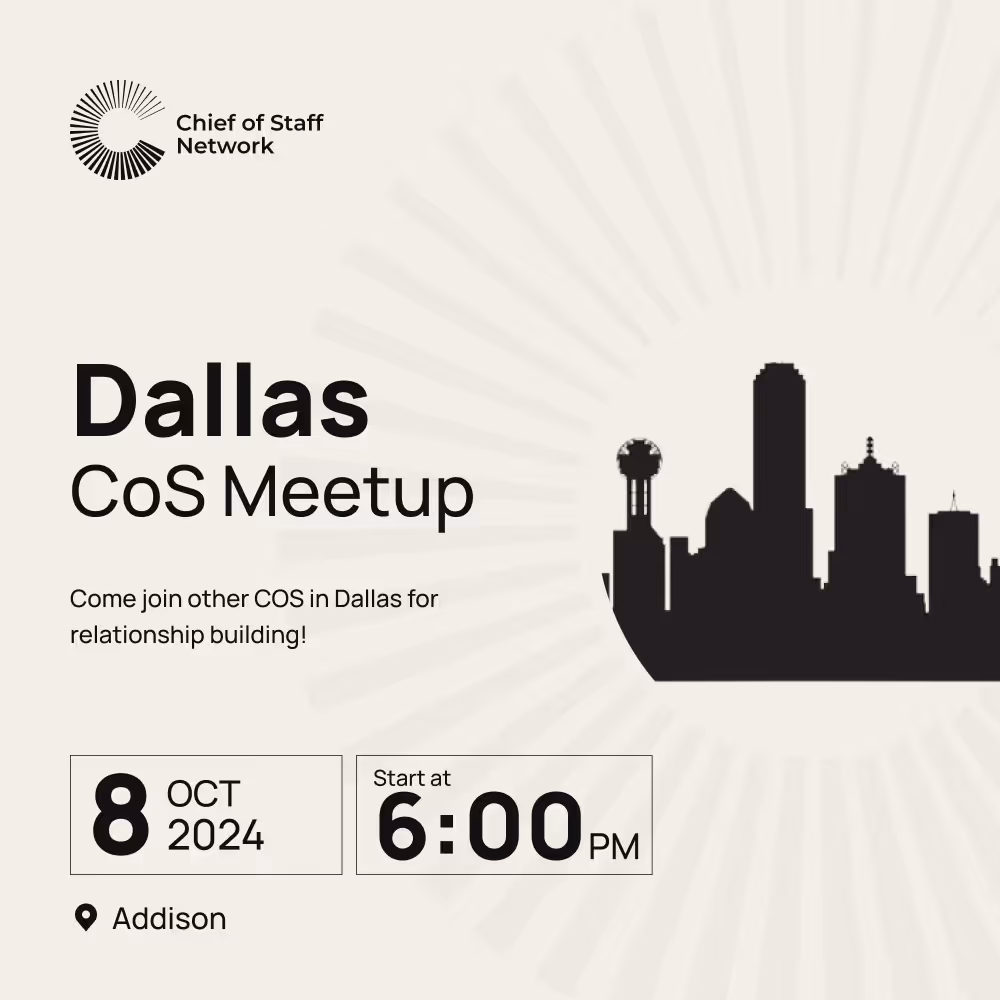 Dallas CoS Meetup (Oct 8)