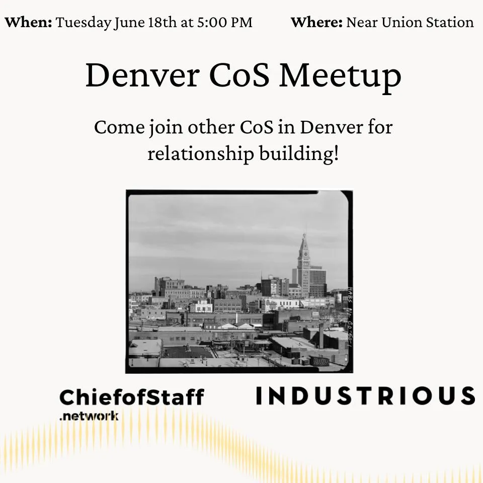 Denver CoS Meetup (Tues 6/18)