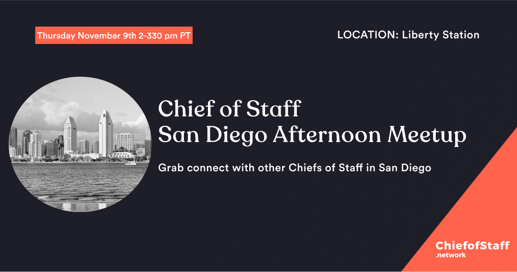 San Diego CoS Meetup (Nov 9)