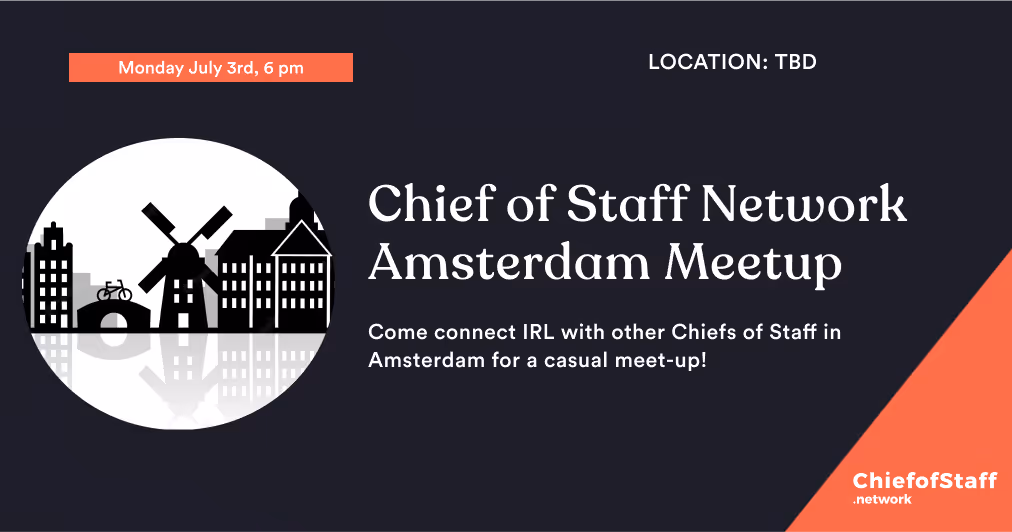Amsterdam CoS HH (July 3rd)