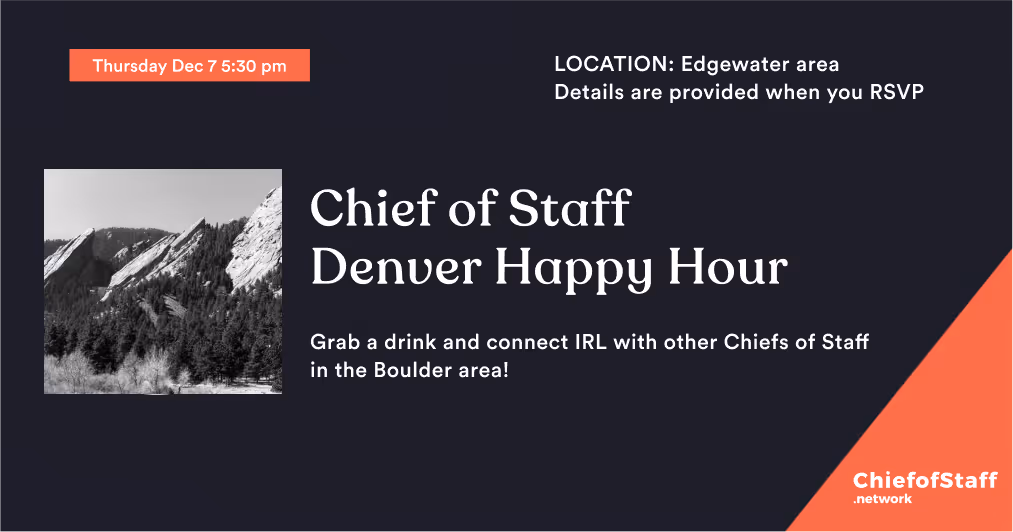 CoS Denver Meetup (Dec 7)