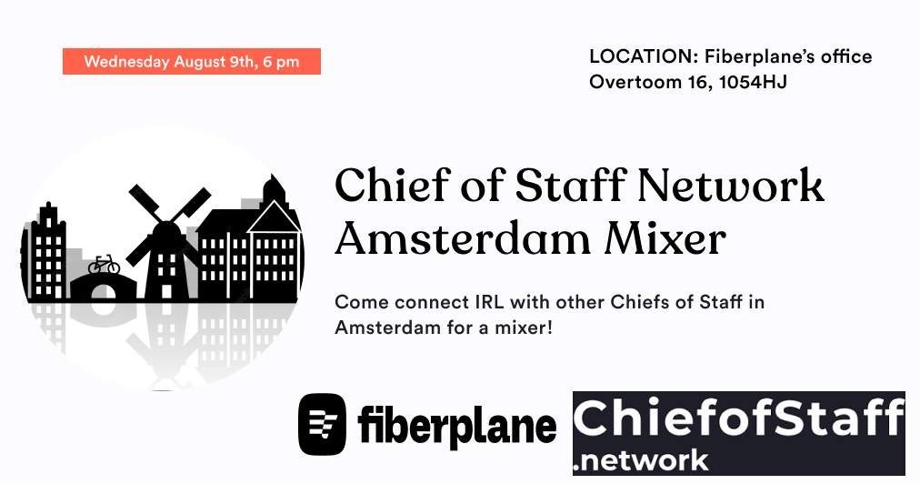 CoS Amsterdam Mixer (Aug 9th)