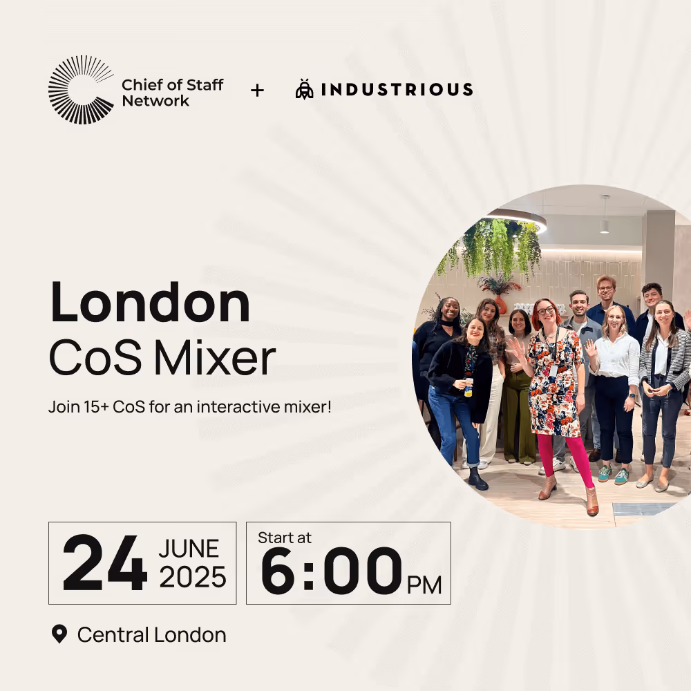 London Chief of Staff Mixer (Tues June 24)