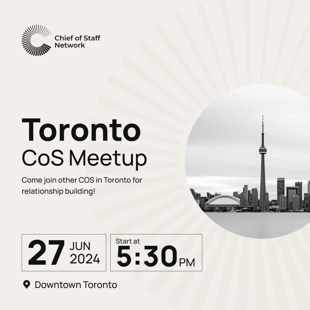 Toronto CoS Meetup (Thursday 6/27)