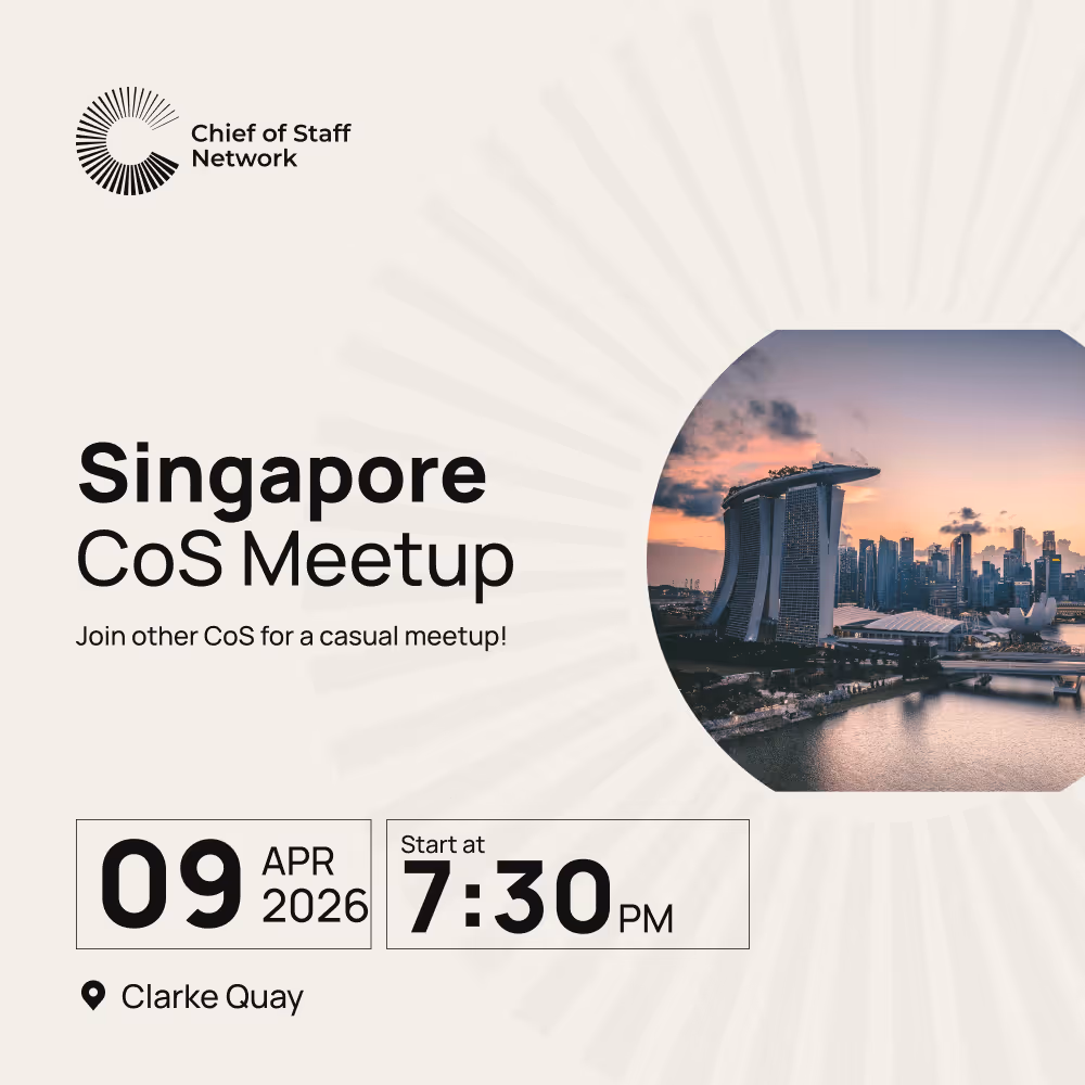 Singapore Chief of Staff Meetup