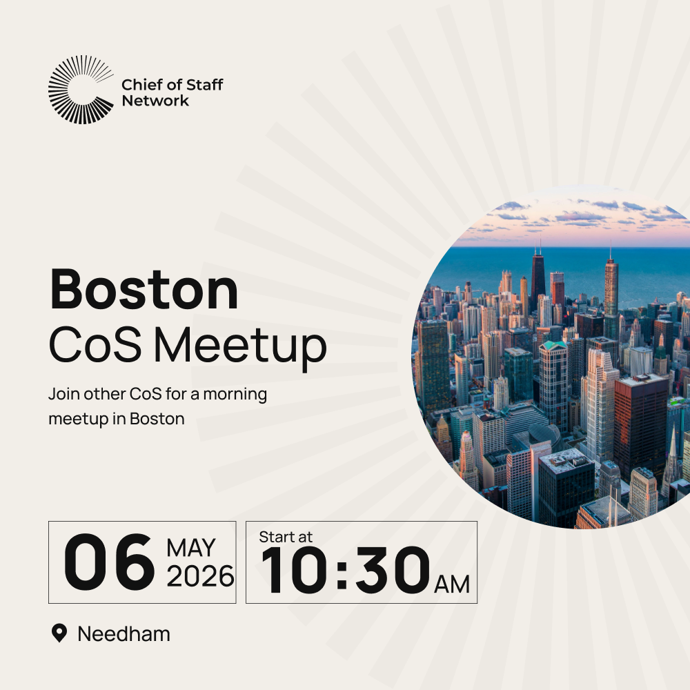 Boston CoS Meetup (Wed, 6 May)