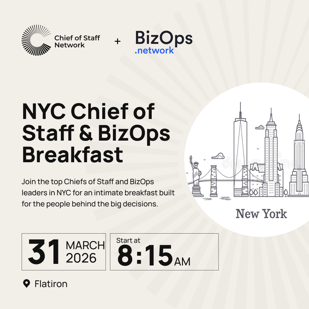 NYC Chief of Staff & BizOps Breakfast