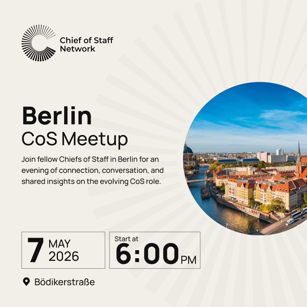Berlin Chief of Staff Meetup (May 7)