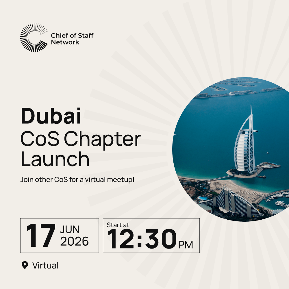 Dubai Chief of Staff Network Chapter Launch(Jun 17)