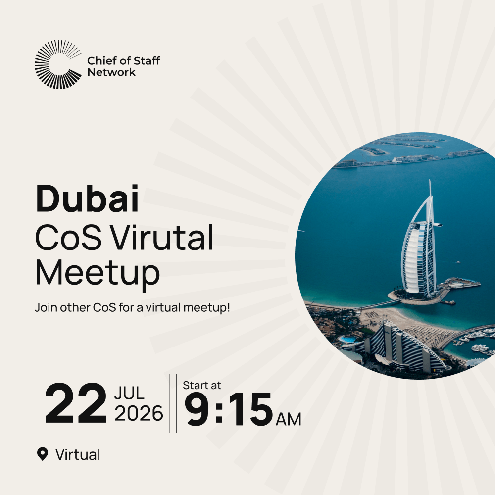 Dubai Chief of Staff Virtual Meetup