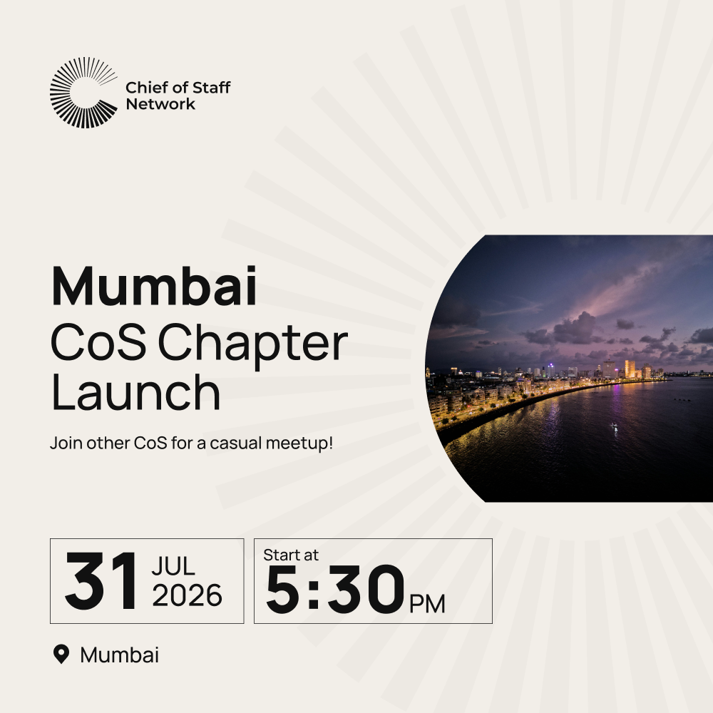 Mumbai Chief of Staff Network Chapter Launch