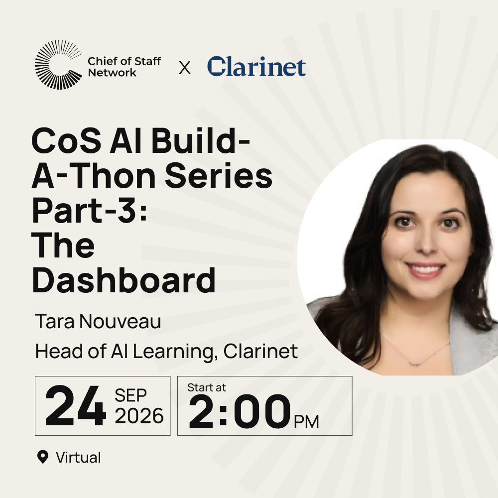 CoS AI Buildathon Series: Build Your Personal AI Workspace | Part-3: The Dashboard