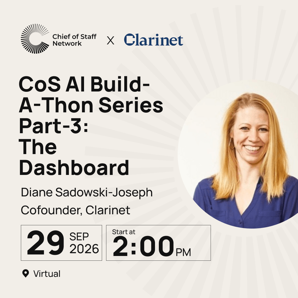 CoS AI Buildathon Series: Build Your Personal AI Workspace | Part-3: The Dashboard