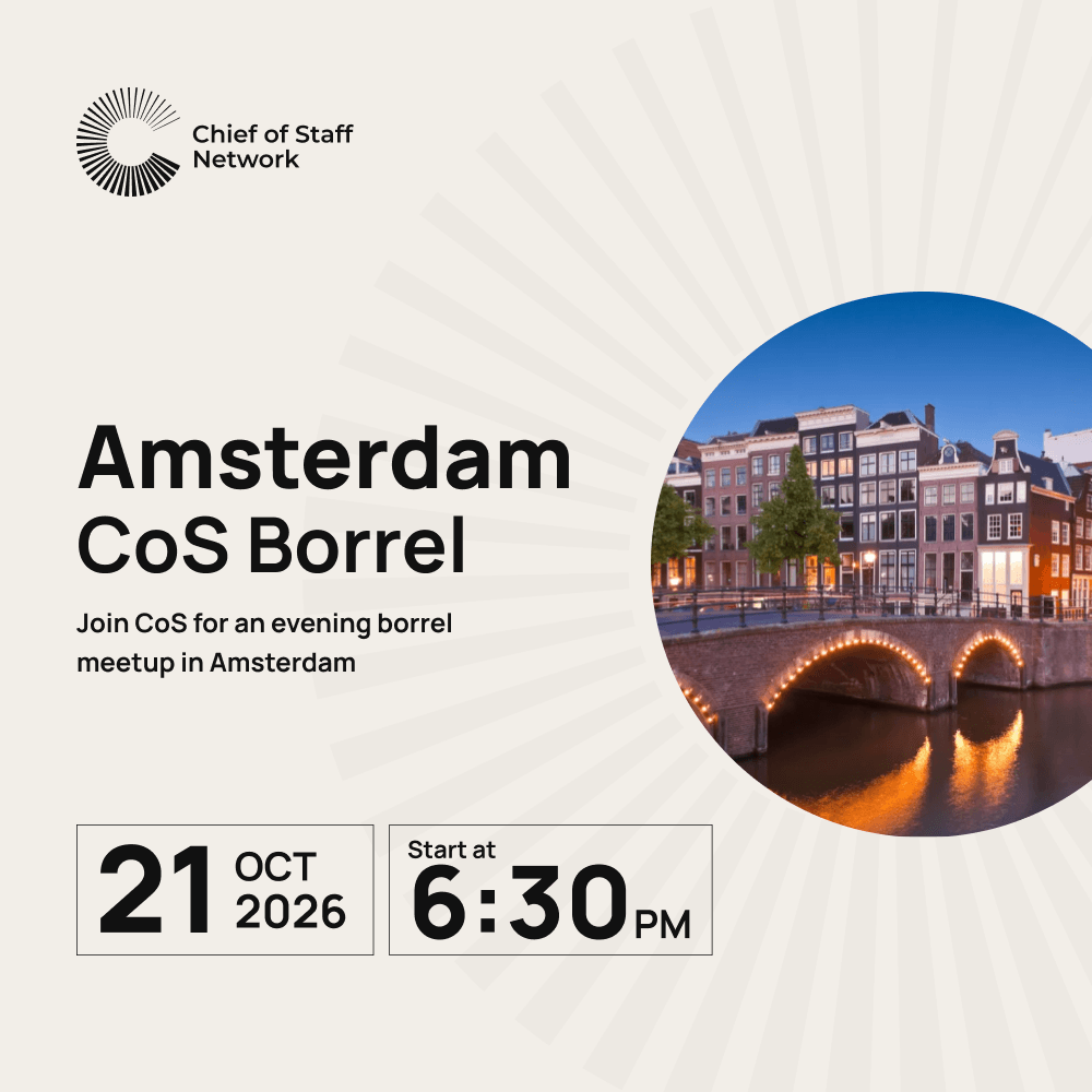Amsterdam CoS Borrel: BYO Boss