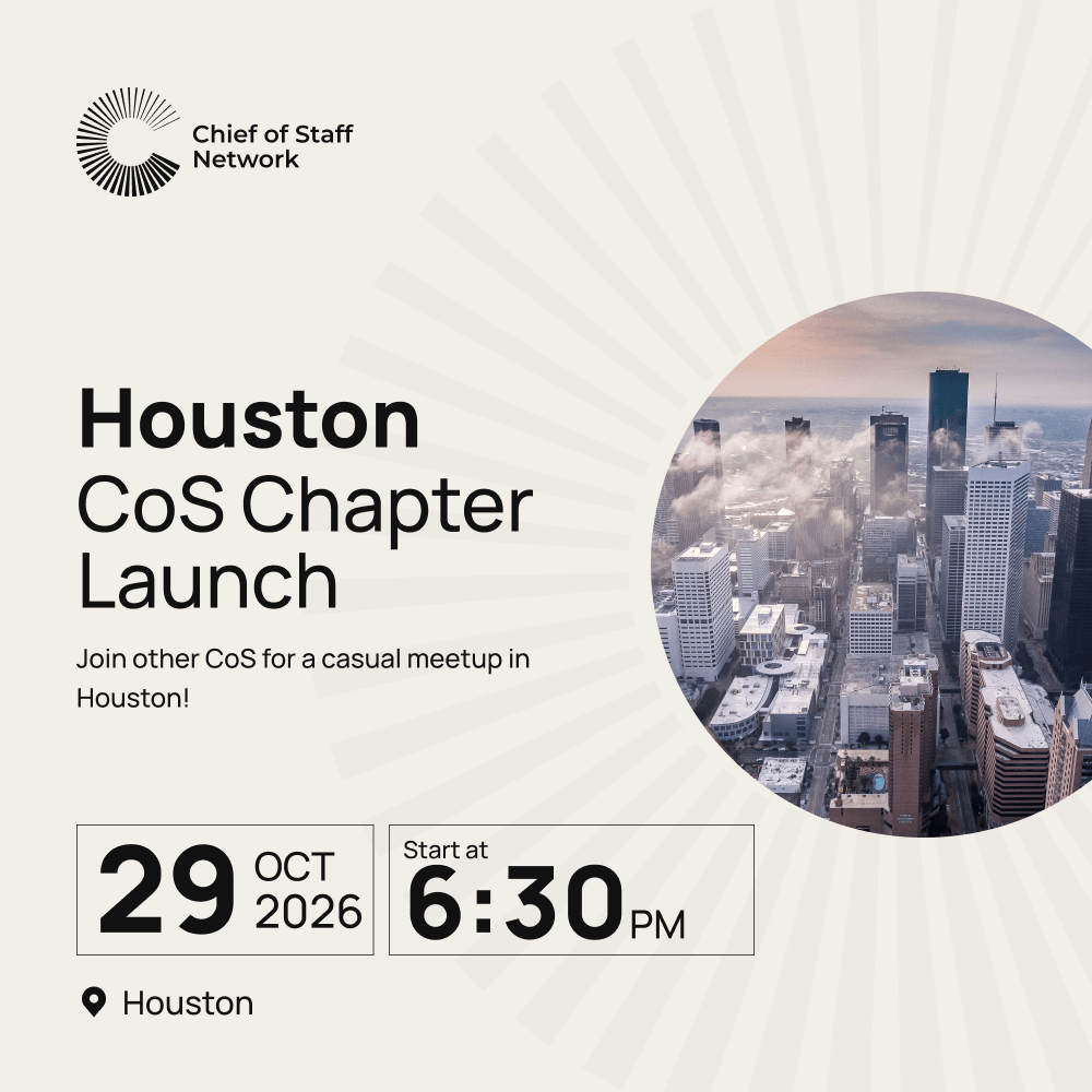 Houston Chief of Staff Meetup
