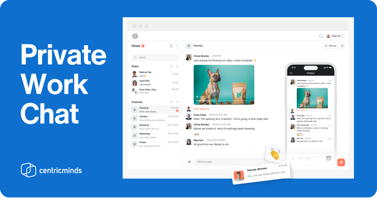 Group Chat Check In Private Work Chat for Teams | Secure Team Messaging & Wellbeing