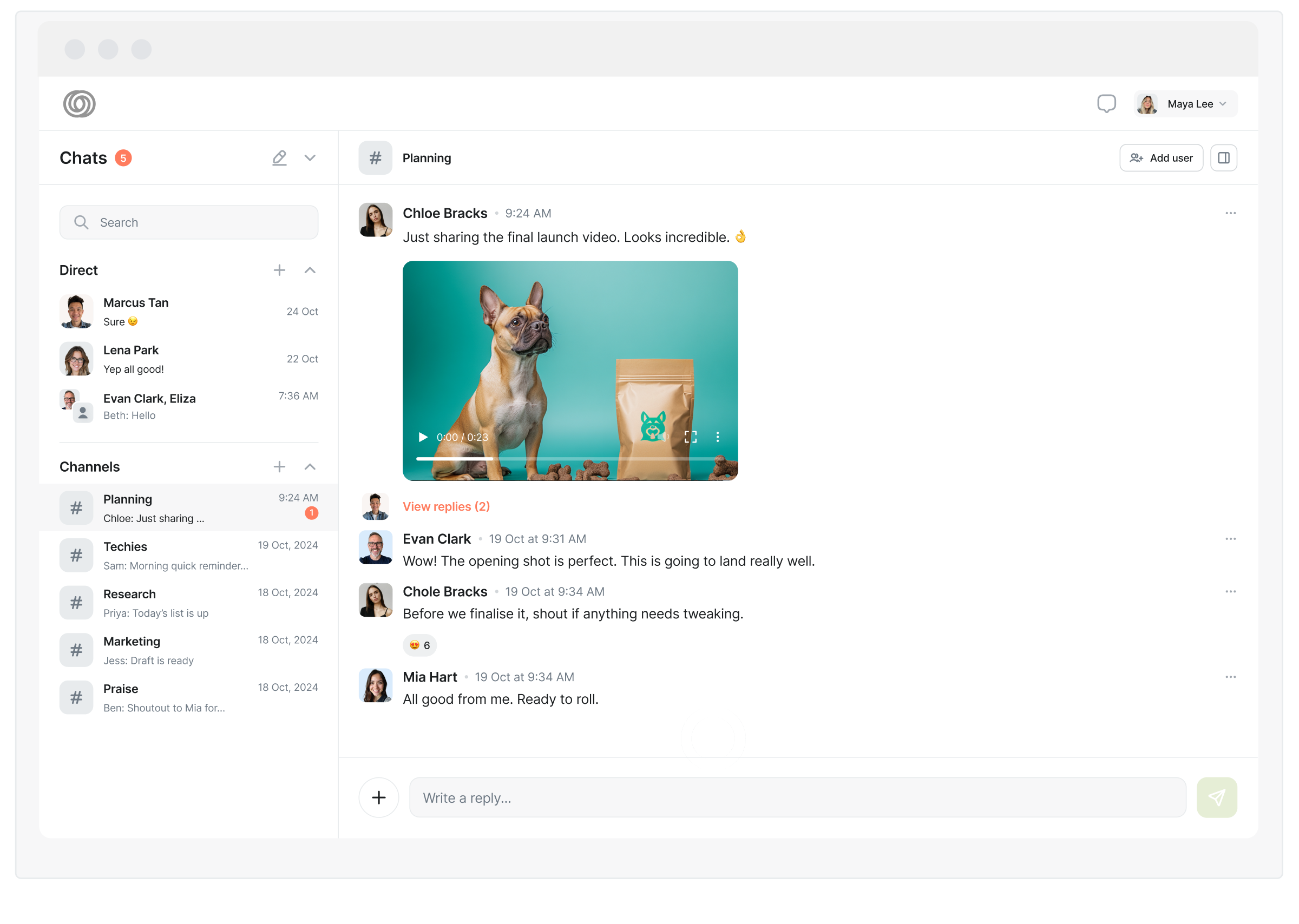 Desktop Chat and Mobile