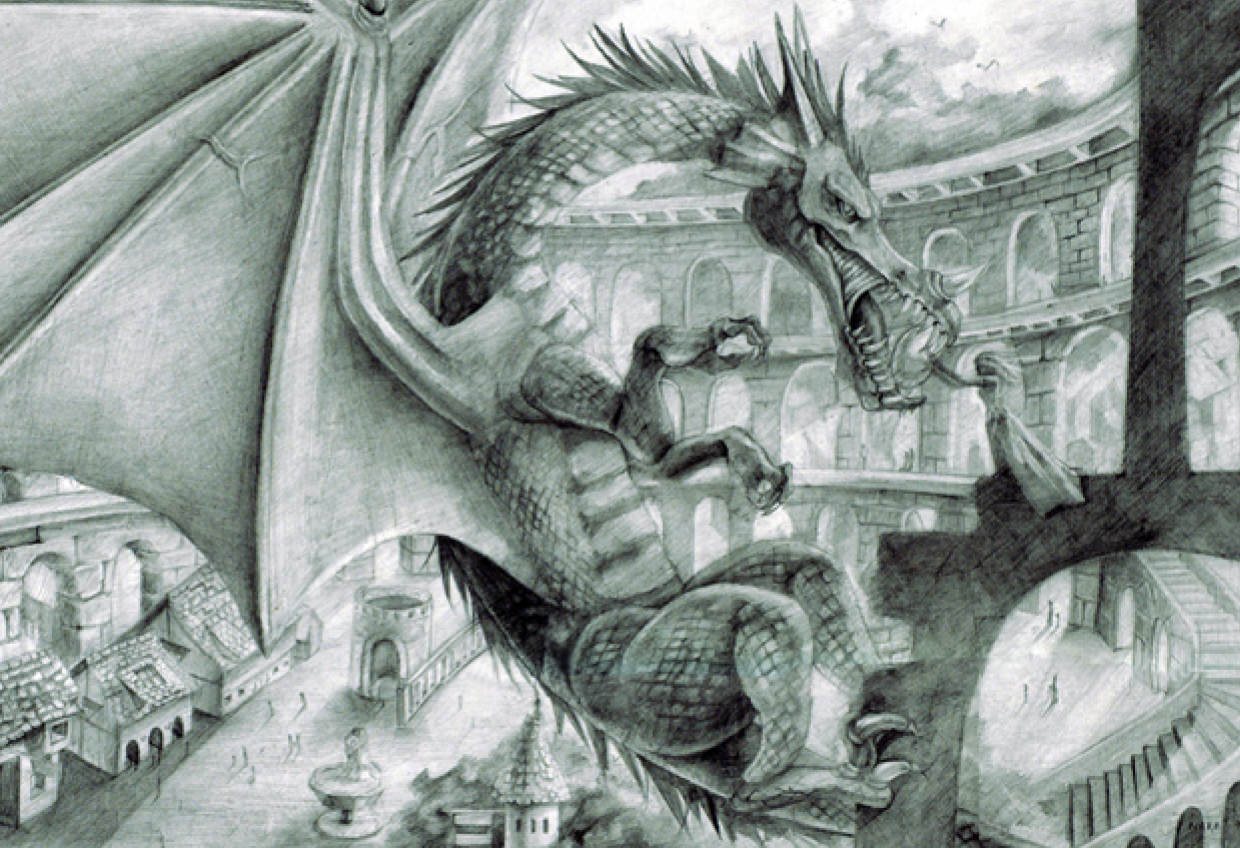 Dragon fantasy concept