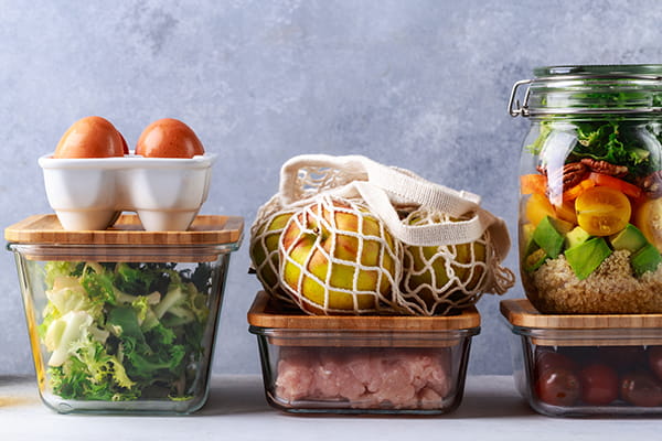 Fresh food glass containers