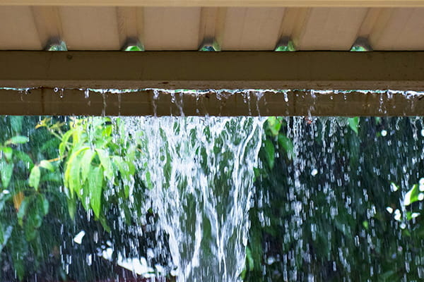 overflowing gutter