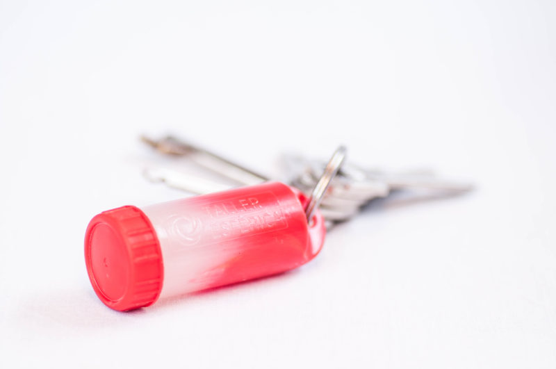 keychain made from recycled plastic 