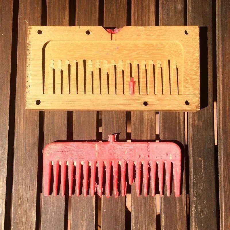 comb wooden mould
