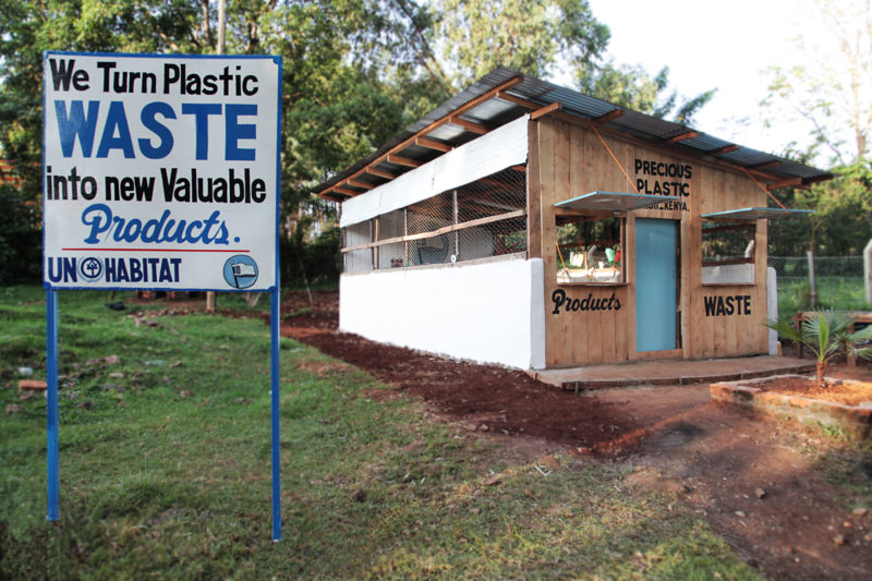 precious plastic workspace in kenia