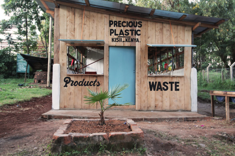 precious plastic workspace in kenia