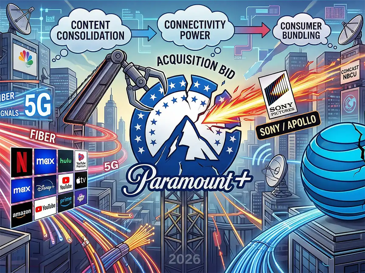 Telecom & Media Shakeup: Verizon, Paramount, AT&T News