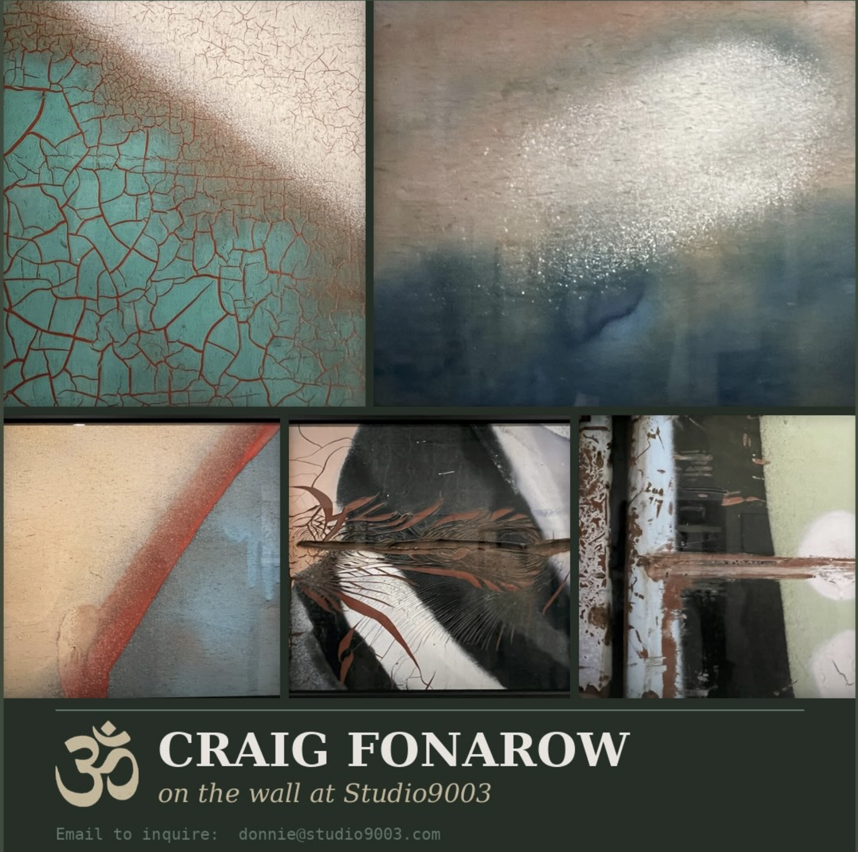 Craig Fonarow artwork on display at Studio9003