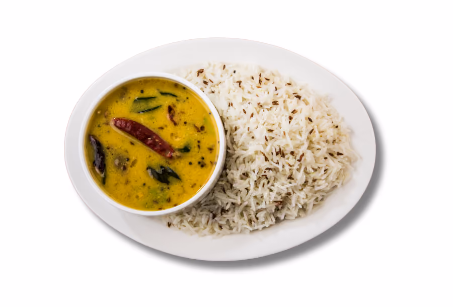 3. Basic lentil curry with brown rice low glycaemic index meal in australia