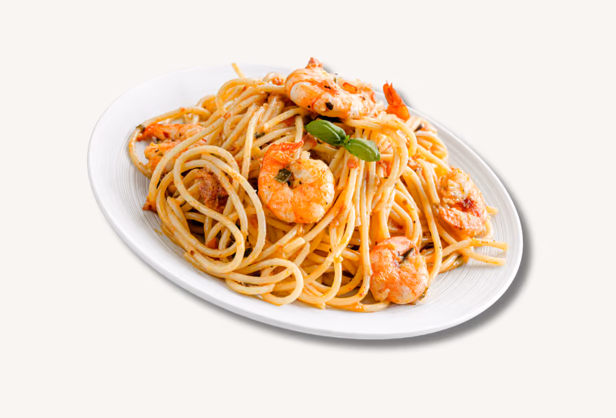healthy prawn pasta