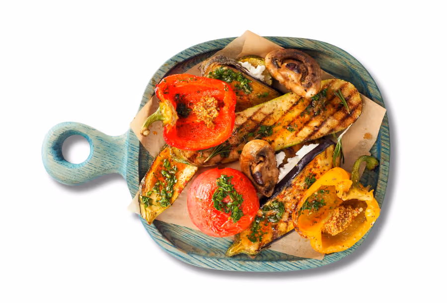 healthy christmas meal idea - roasted vegetable medley