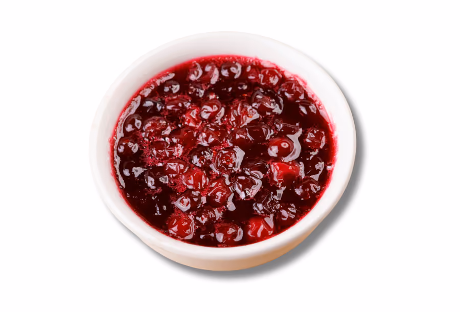 healthy christmas meal idea - sugar free cranberry