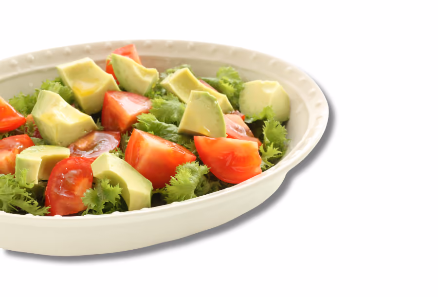 healthy christmas meal idea - avocado and tomato salad