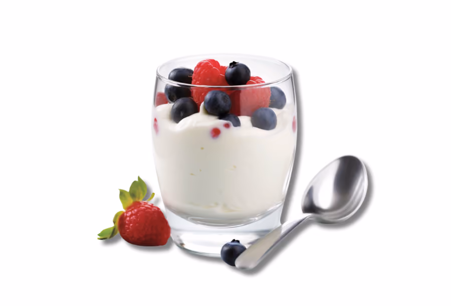 healthy christmas meal idea - individual pavlova with berries