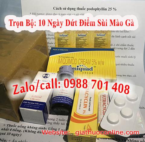 Thuốc đặc trị bệnh sùi mào gà