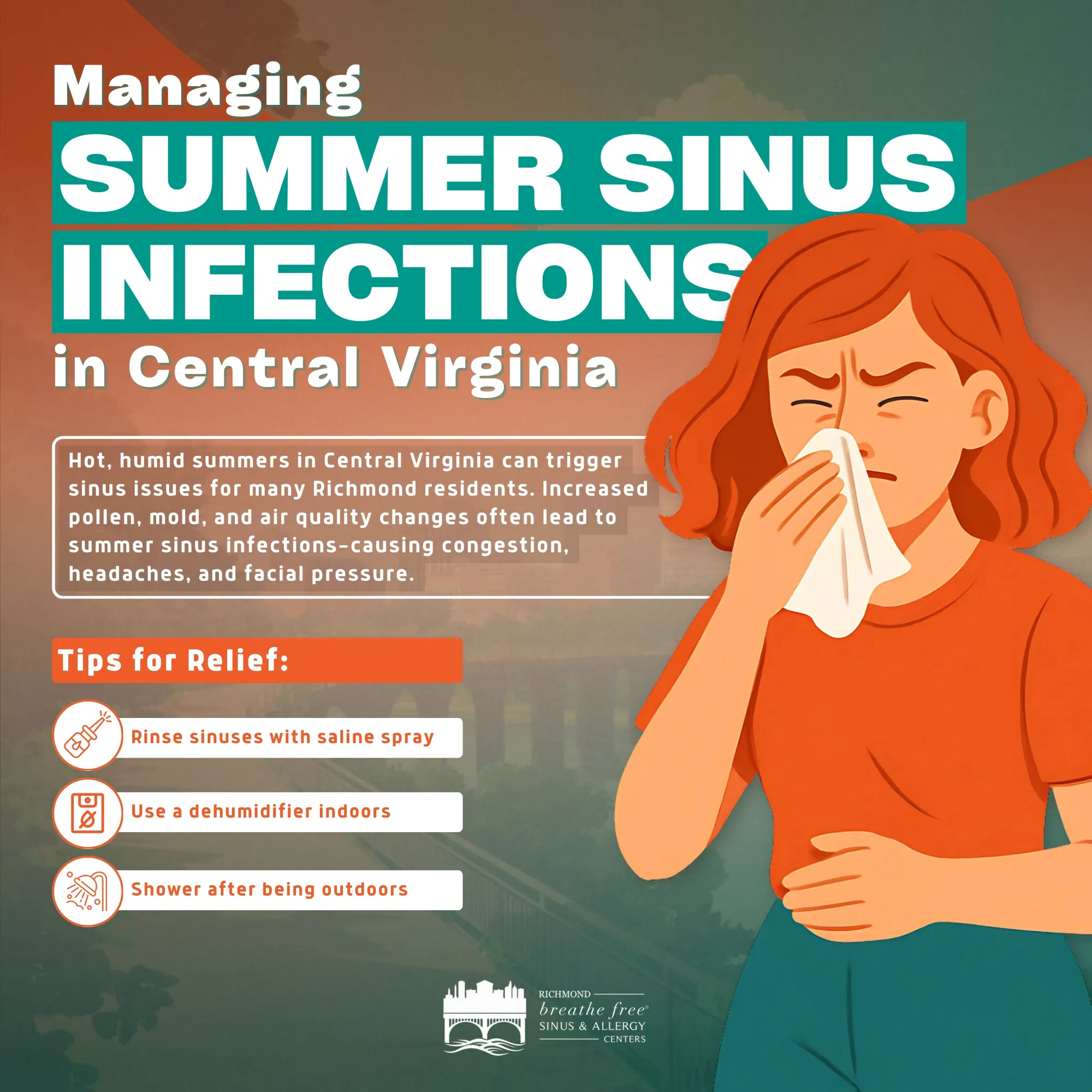 Managing Summer Sinus Infections in Central Virginia