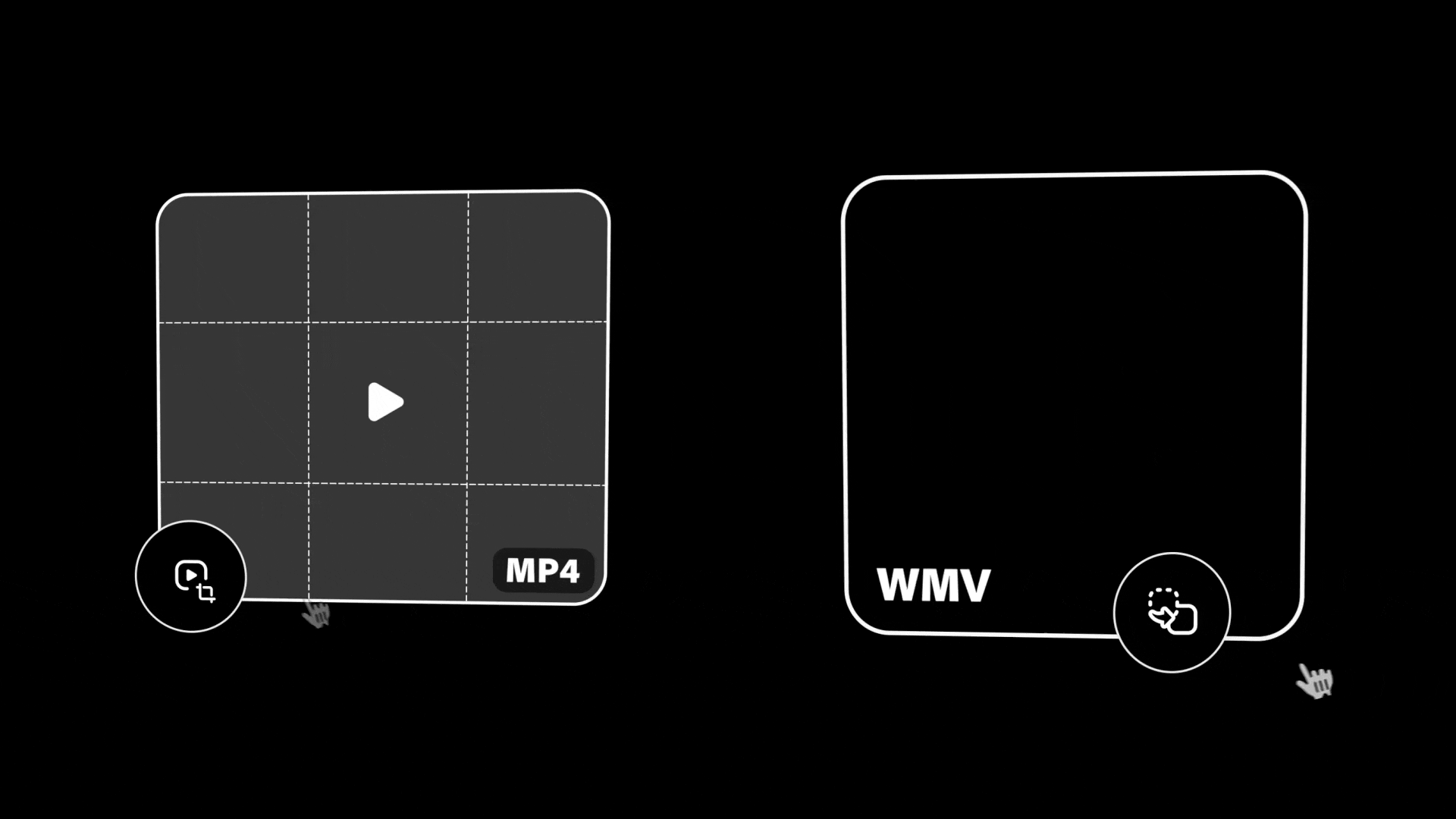 Adobe Express feature overview animation built for top-of-funnel acquisition pages