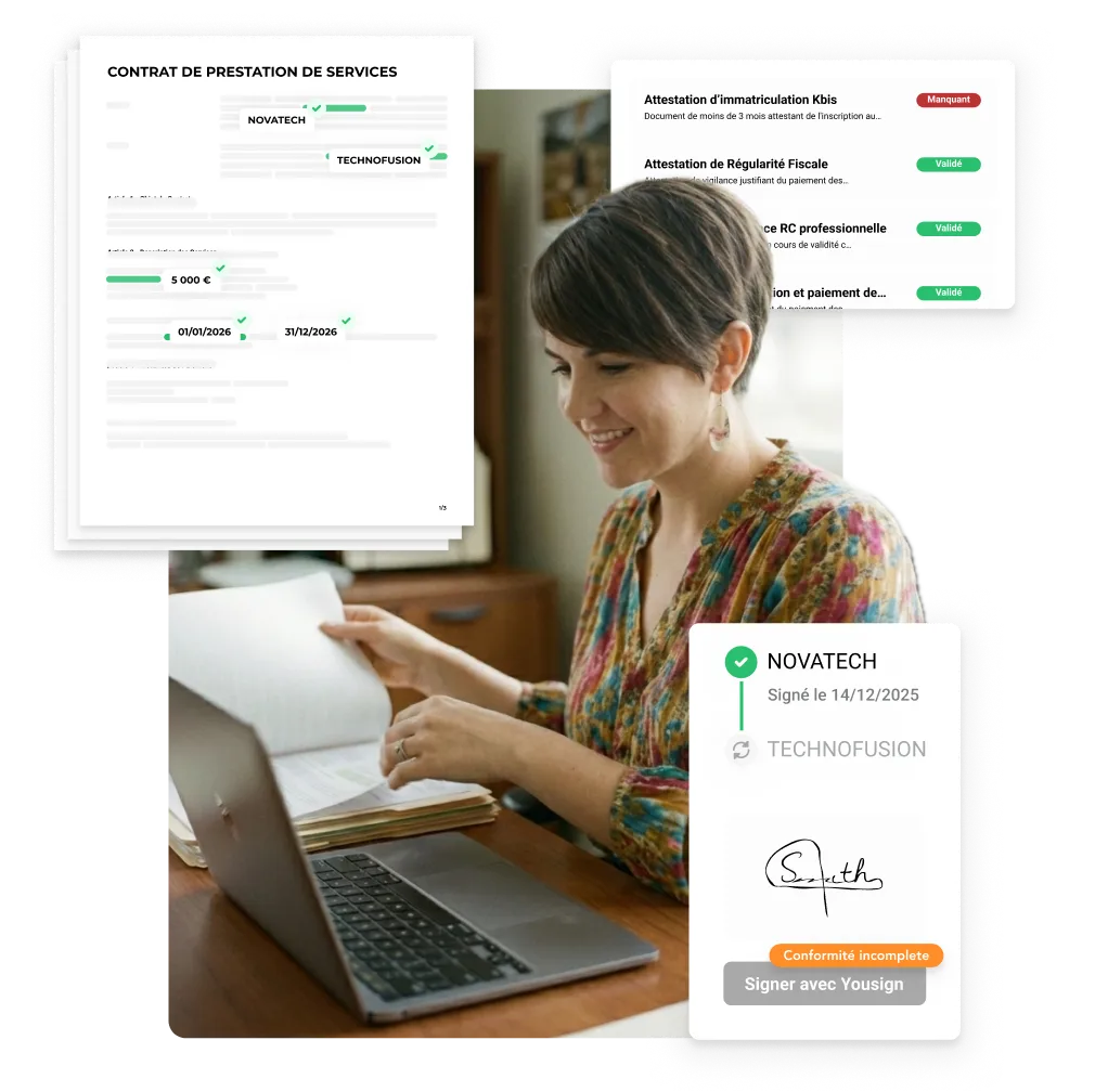 Responsable administratif AddWorking : gestion des contrats, conformité partenaires et signature Yousign.