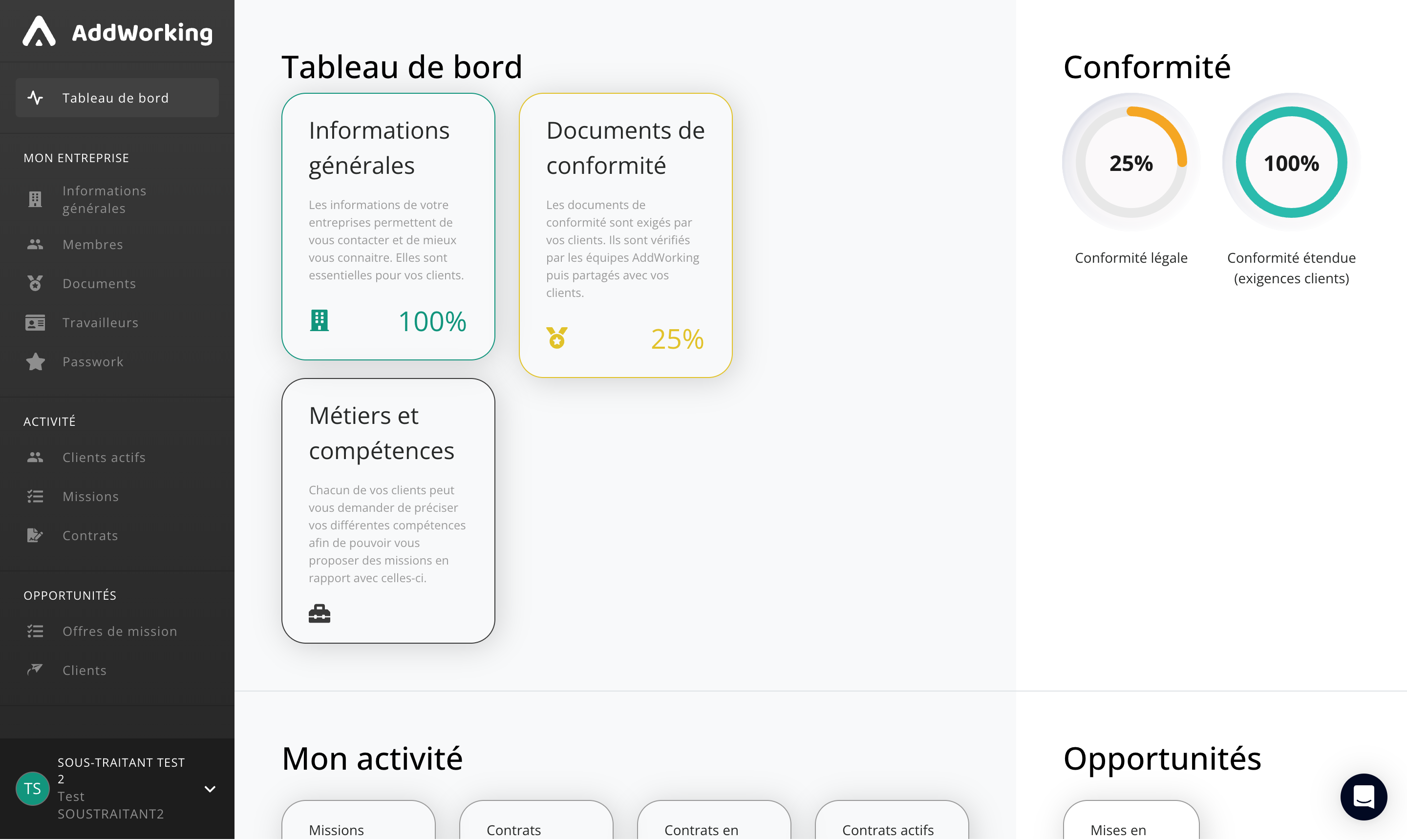 Avant — dashboard partenaire legacy