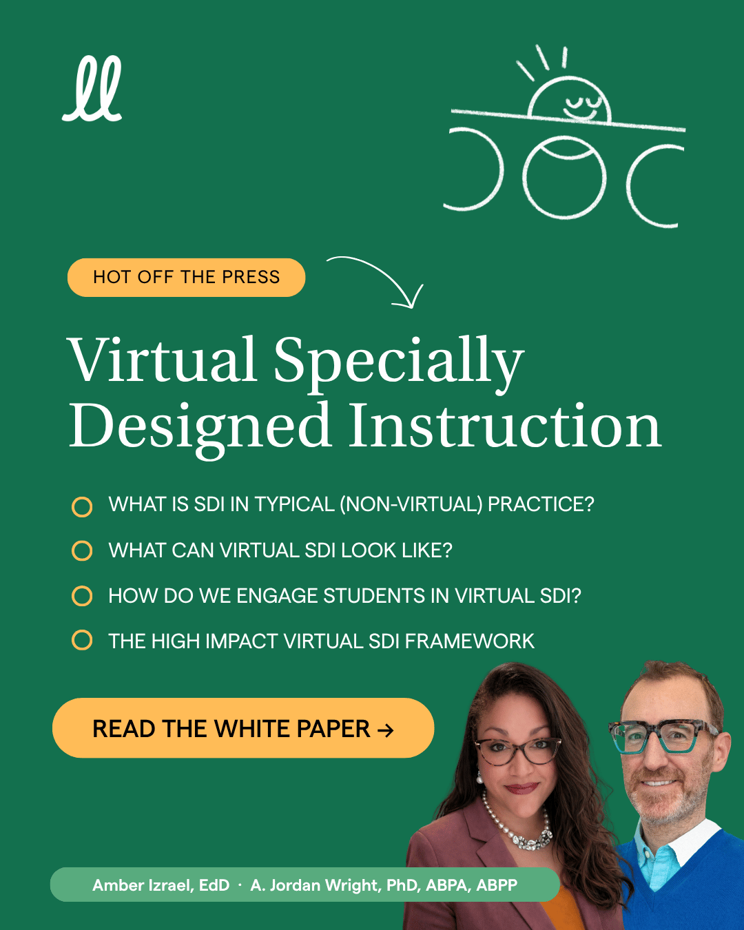 Virtual Specially Designed Instruction white paper by Amber Izrael, EdD and A. Jordan Wright, PhD