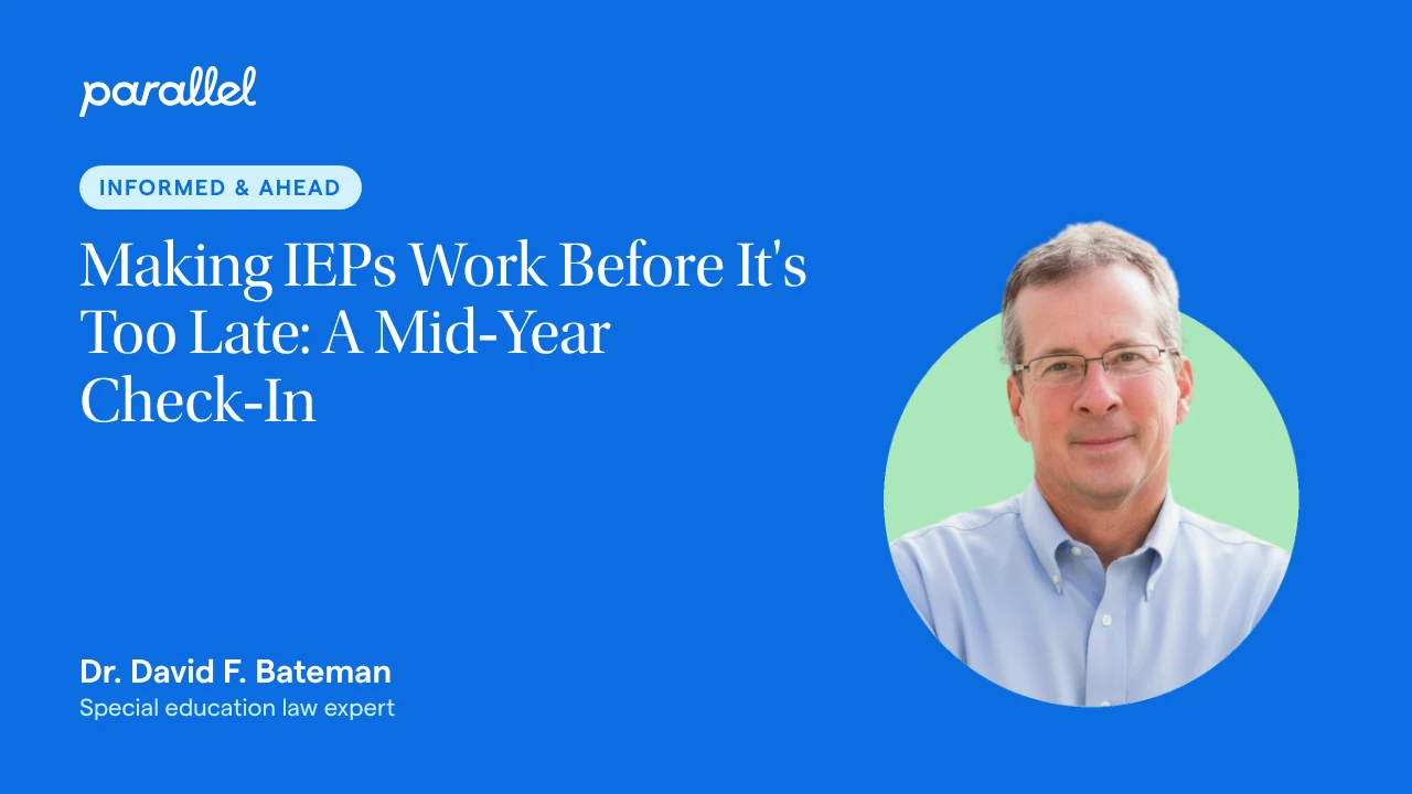 Making IEPs Work Before It's Too Late: A Mid-Year Check-In