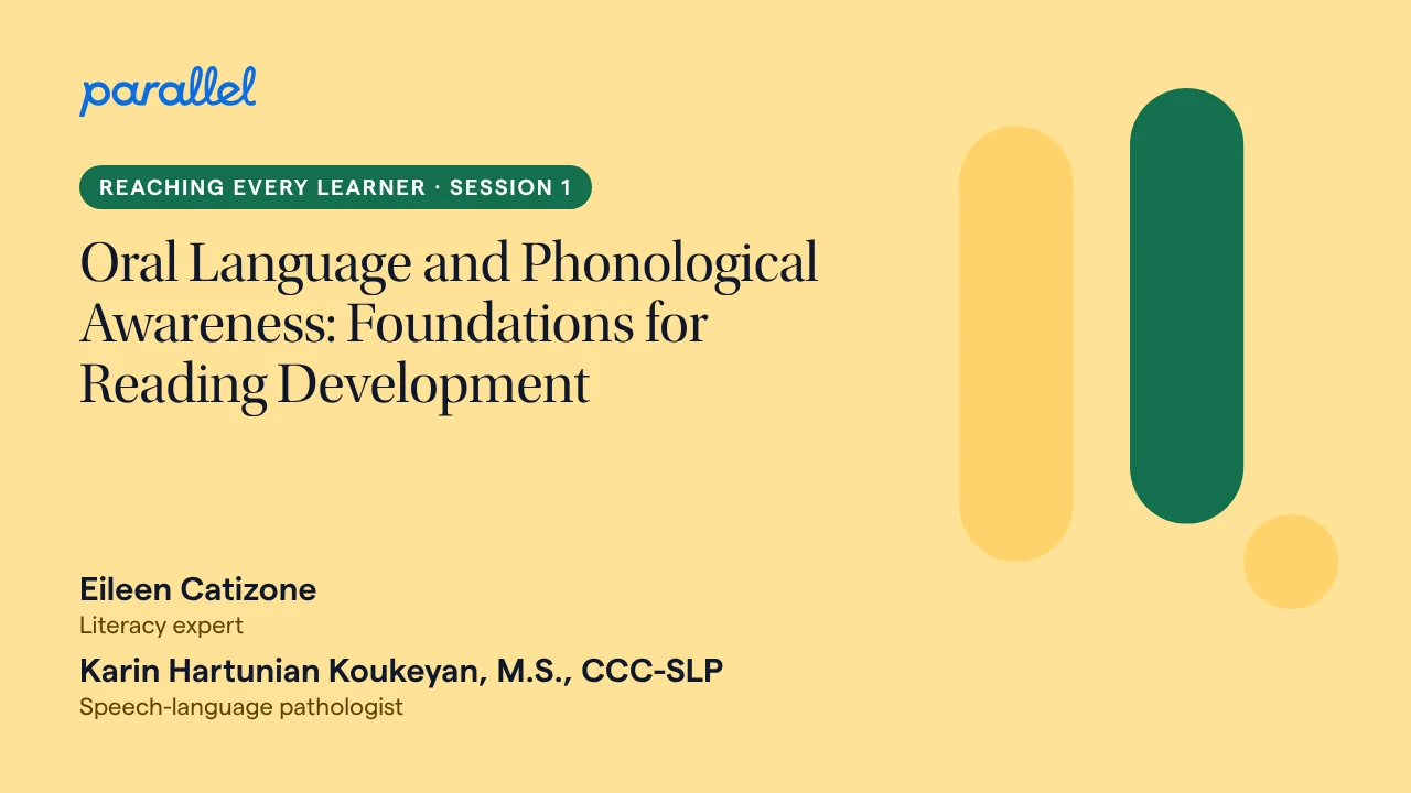 Oral Language and Phonological Awareness: Foundations for Reading Development
