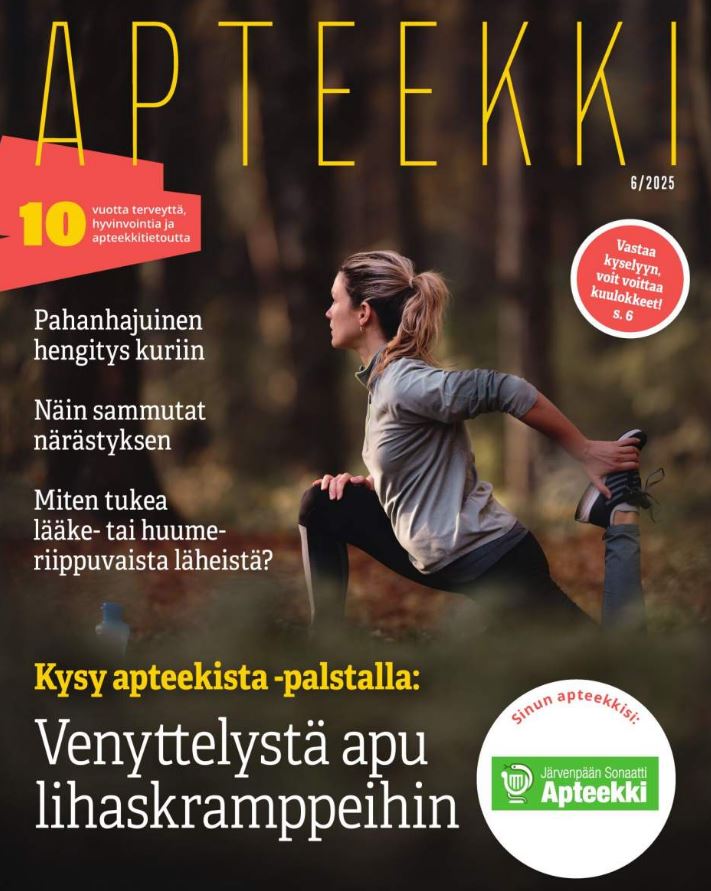 Järvenpään Sonaattiaptekin etusivun kansi