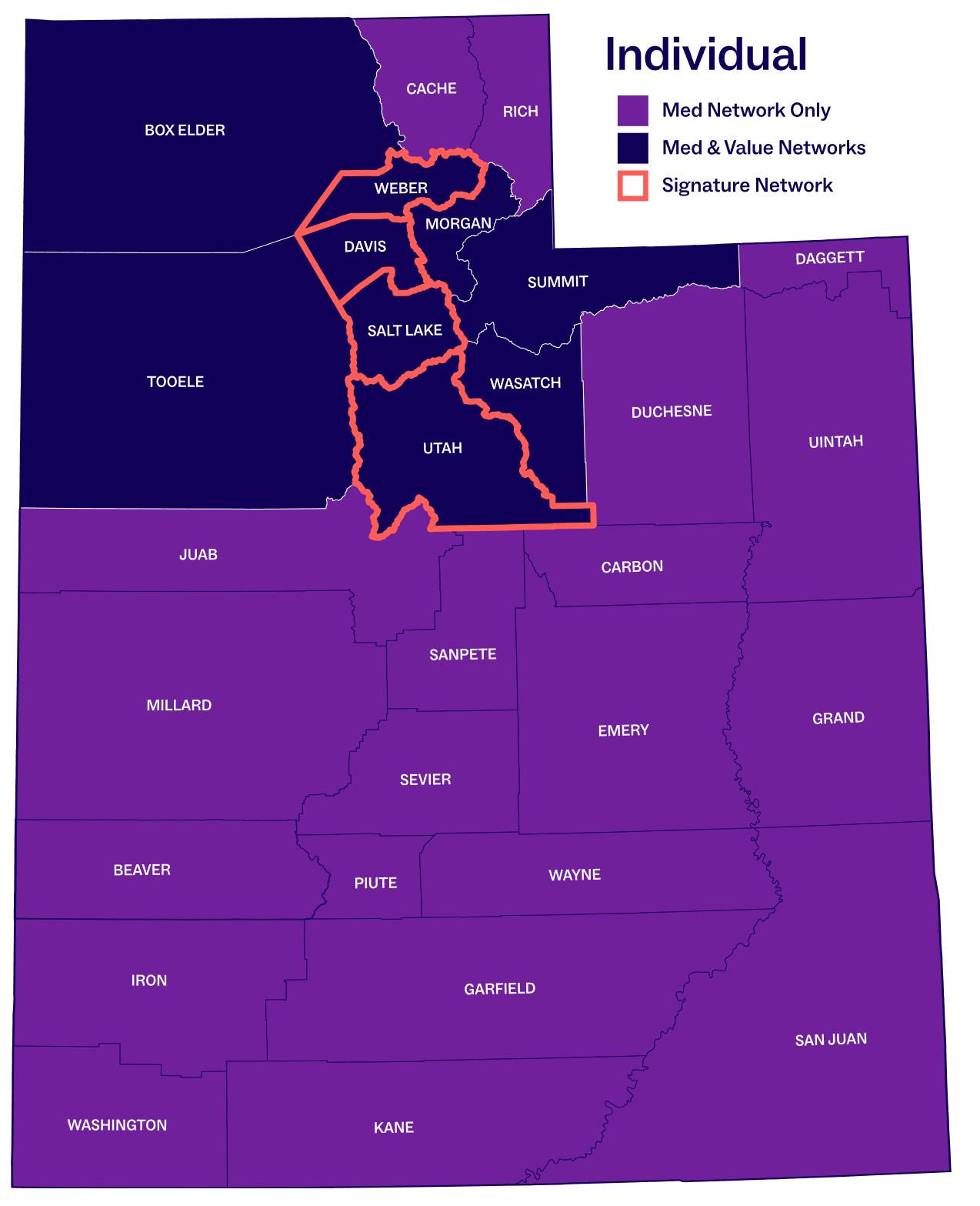 Utah ACA Coverage Map